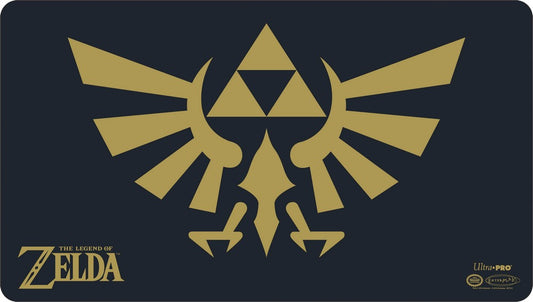 Ultra Pro: UP85207 The Legend of Zelda - Black & Gold Hyrule Crest Playmat with Playmat Tube