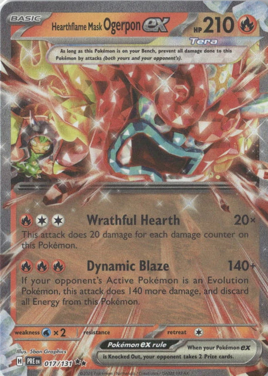 Hearthflame Mask Ogerpon ex - 017/131 - SV: Prismatic Evolutions