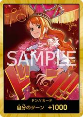 DON!! Card [Nami Gold] One Piece Japanese Extra Booster Heroines Edition