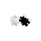CHX 54001 Earrings Opaque Puzzle Piece Pair (Assorted Colors)