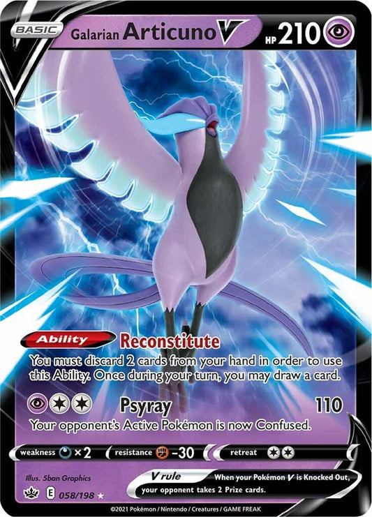 Galarian Articuno V - SWSH06: Chilling Reign