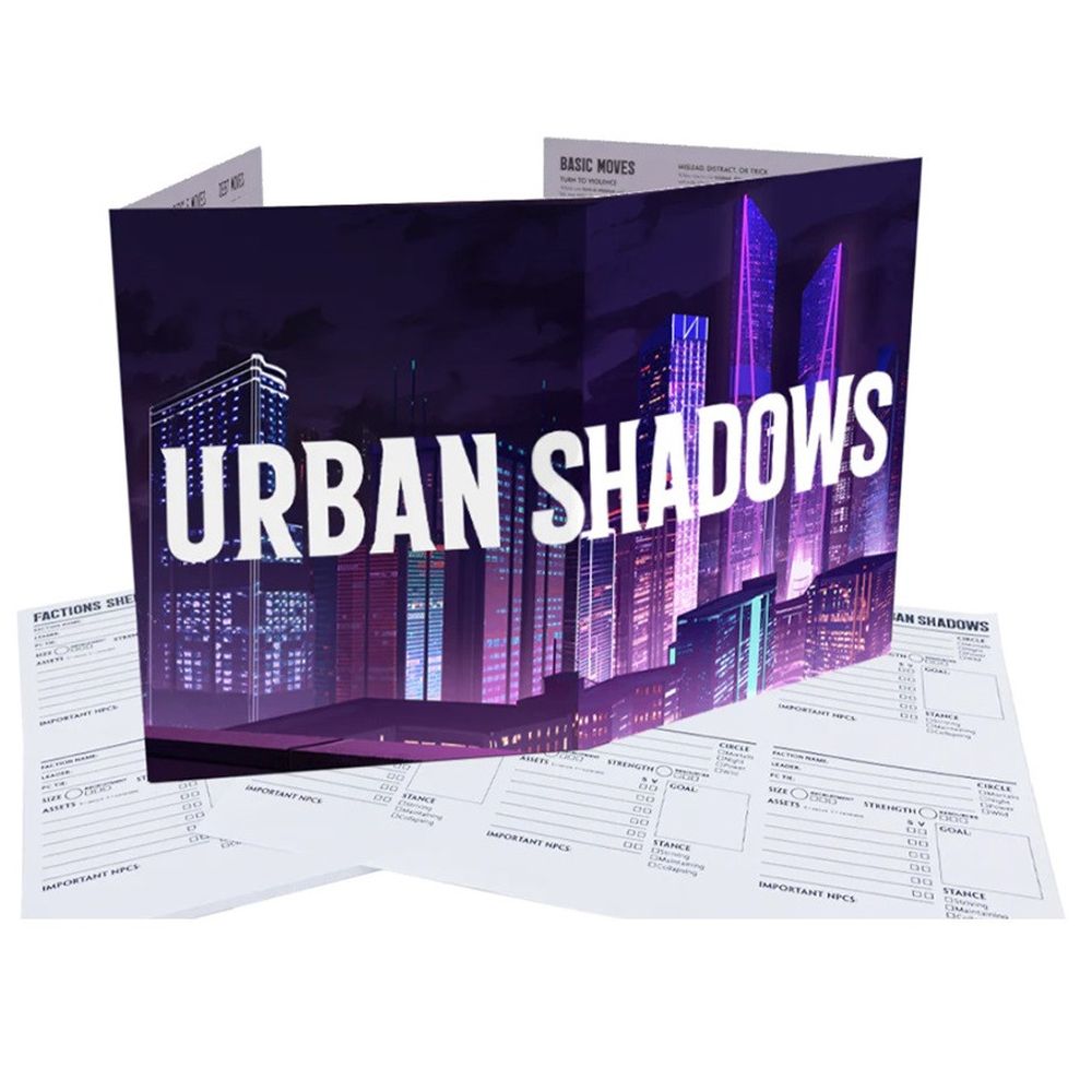 Urban Shadows 2nd Edition GM Screen