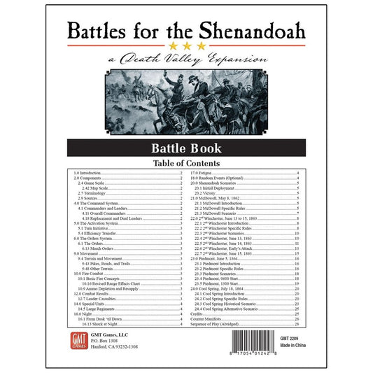 GMT Games - Battles of the Shenandoah expansion