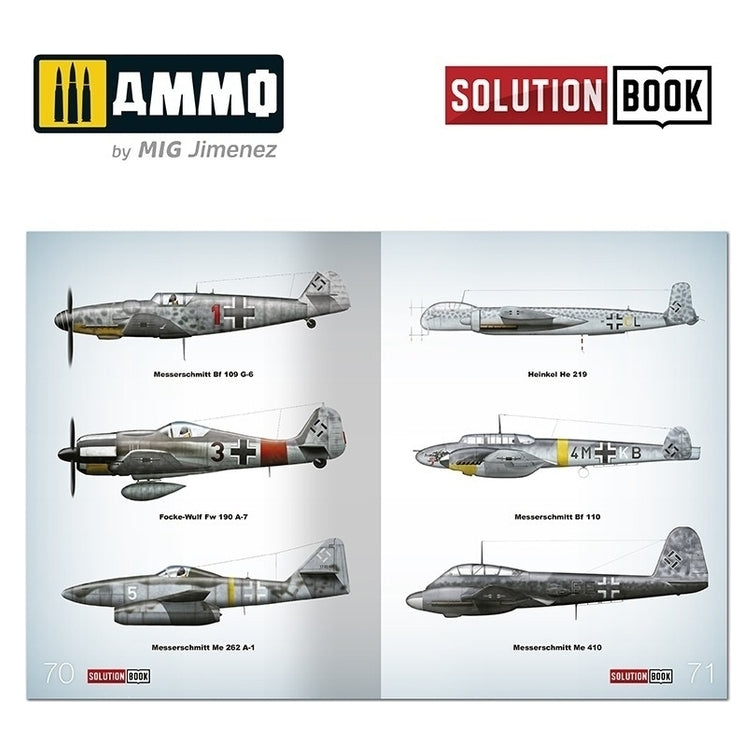 Ammo by MIG - Book - How To Paint Wwii Luftwaffe Mid War Aircraft Solution Book 18