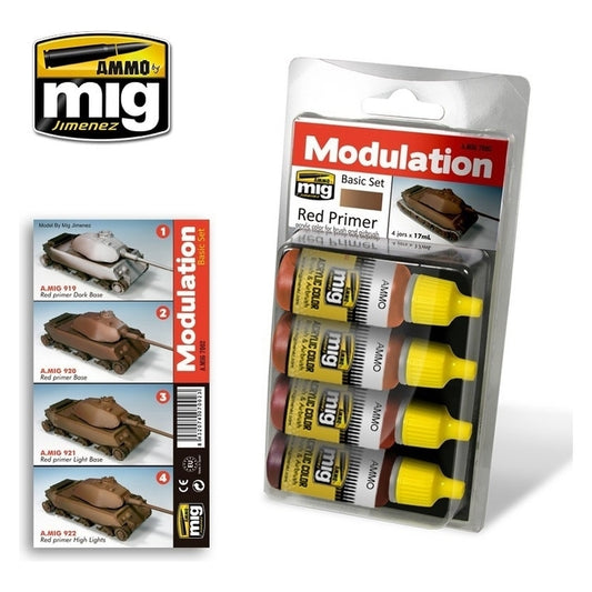 Ammo by MIG - Sets - Red Primer Modulation Set