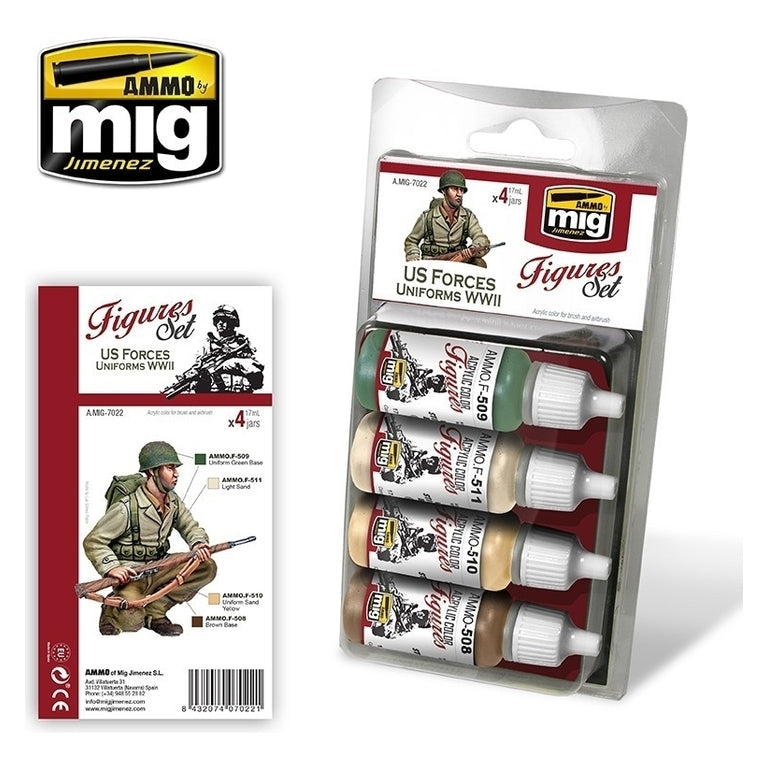 Ammo by MIG - Sets - Us Forces Uniforms Wwii Figures Set