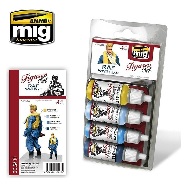 Ammo by MIG - Sets - Raf Wwii Pilot Figures Set