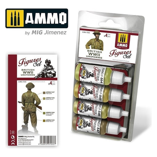 Ammo by MIG - Sets - British Wwii Uniforms Figures Set