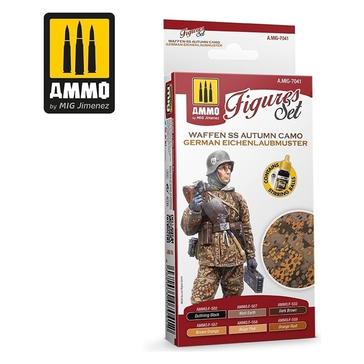 Ammo by MIG - Sets - Waffen Ss Autumn Camo. German Einchenlaubmuster Figures Set