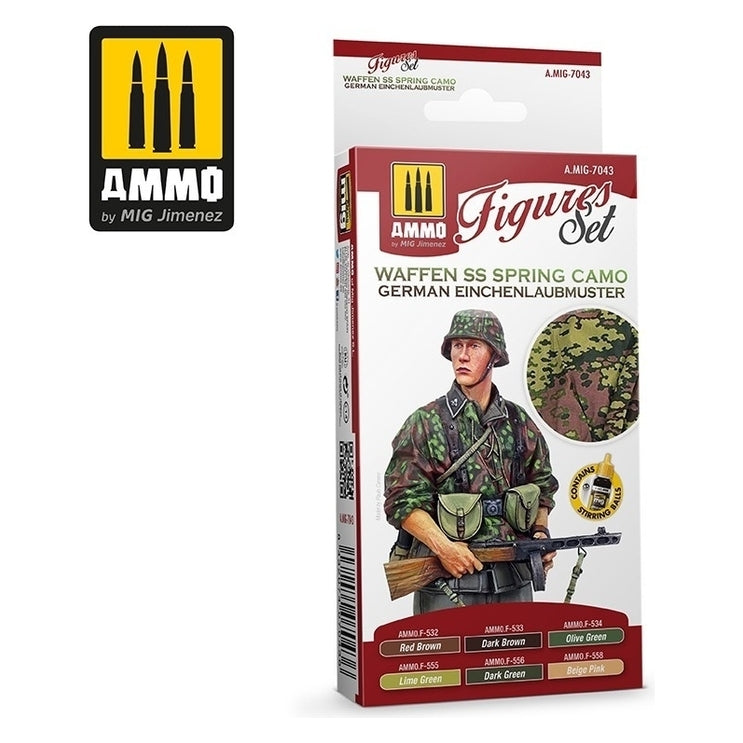 Ammo by MIG - Sets - Waffen Ss Spring Camo. German Einchenlaubmuster Figures Set