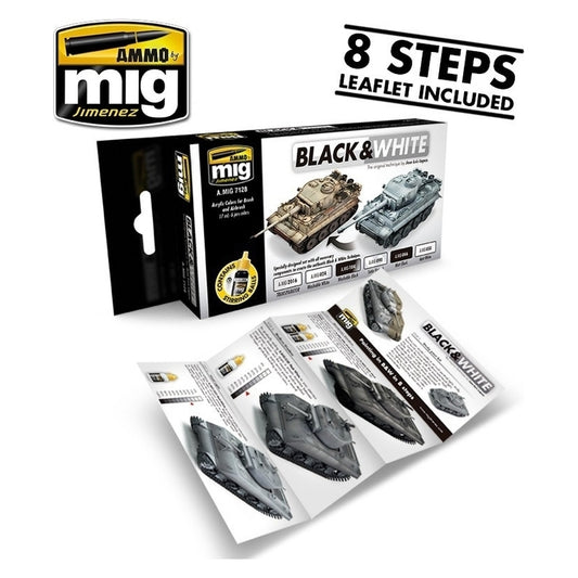 Ammo by MIG - Sets - Black & White Technique Set