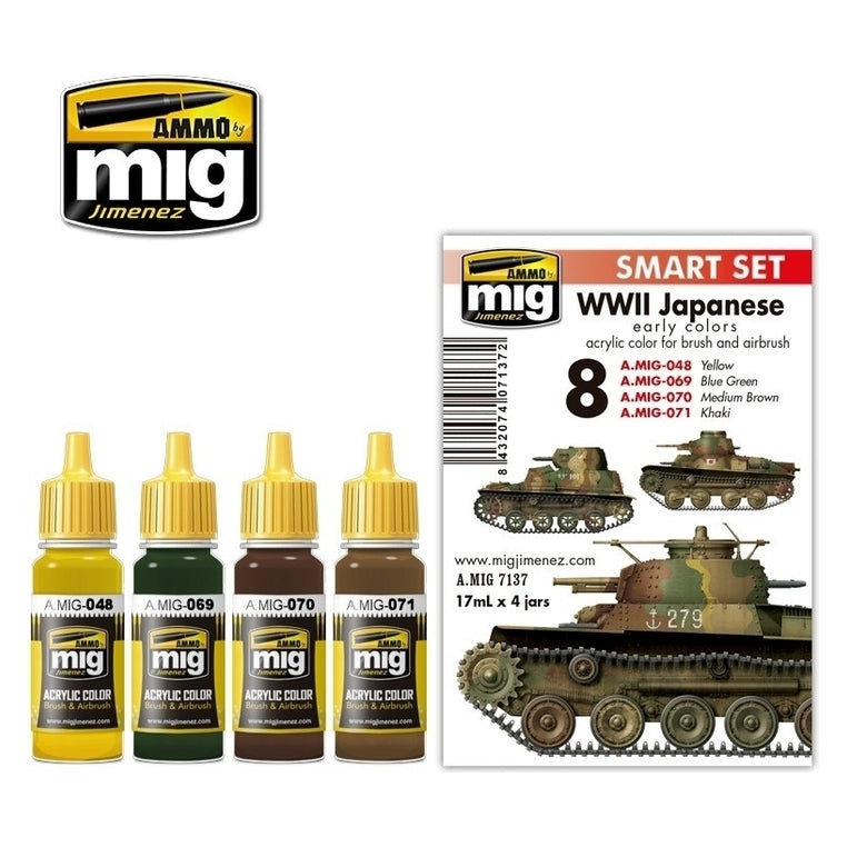 Ammo by MIG - Sets - Wwii Japanese Early Colors Set