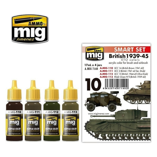 Ammo by MIG - Sets - British 1939-45 Eto Colors Set