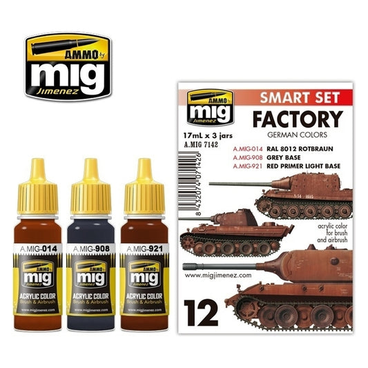 Ammo by MIG - Sets - Factory German Colors Set