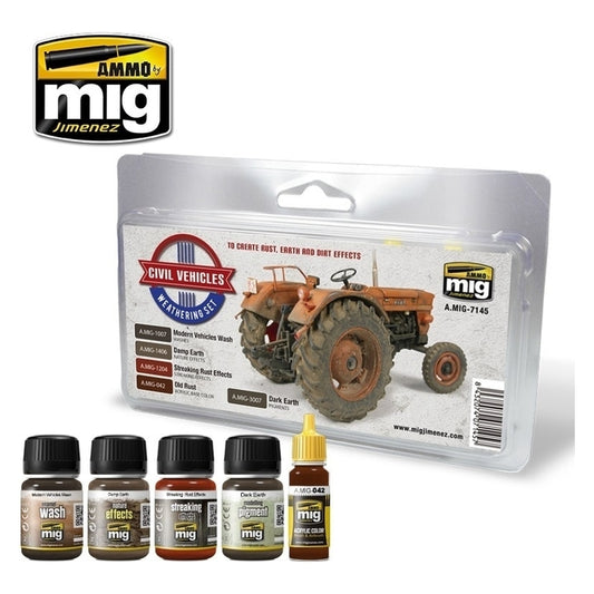 Ammo by MIG - Sets - Civil Vehicles Weathering Set