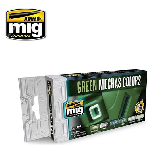Ammo by MIG - Sets - Green Mechas Colors Set