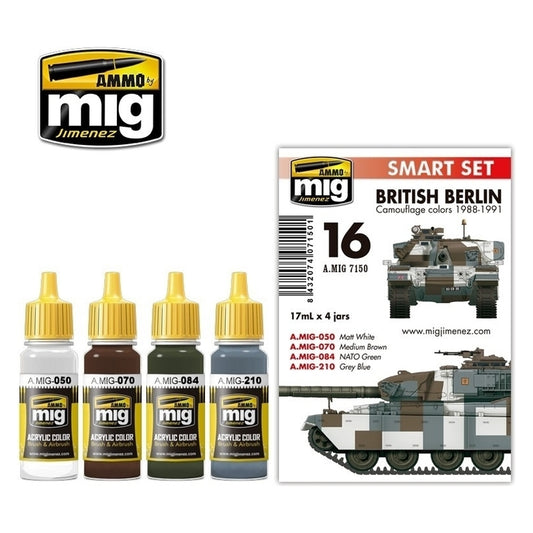 Ammo by MIG - Sets - British Berlin Camouflage Colors 1988-1991 Set