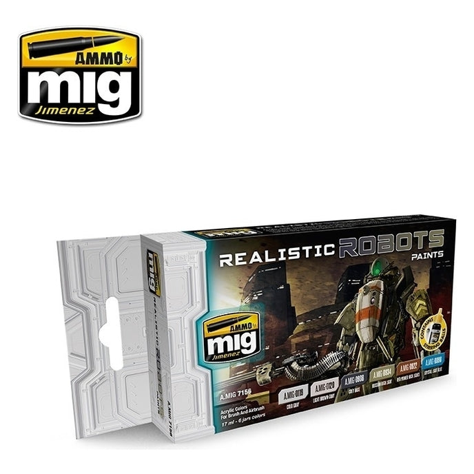 Ammo by MIG - Sets - Realistic Robots Paints Set