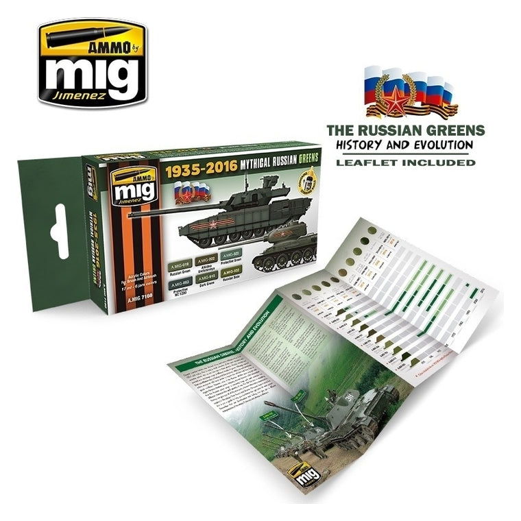 Ammo by MIG - Sets - Mythical Russian Greens 1935-2016    Set