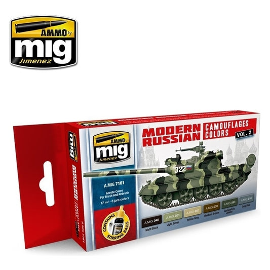 Ammo by MIG - Sets - Modern Russian Camouflages Colors Vol. 2 Set