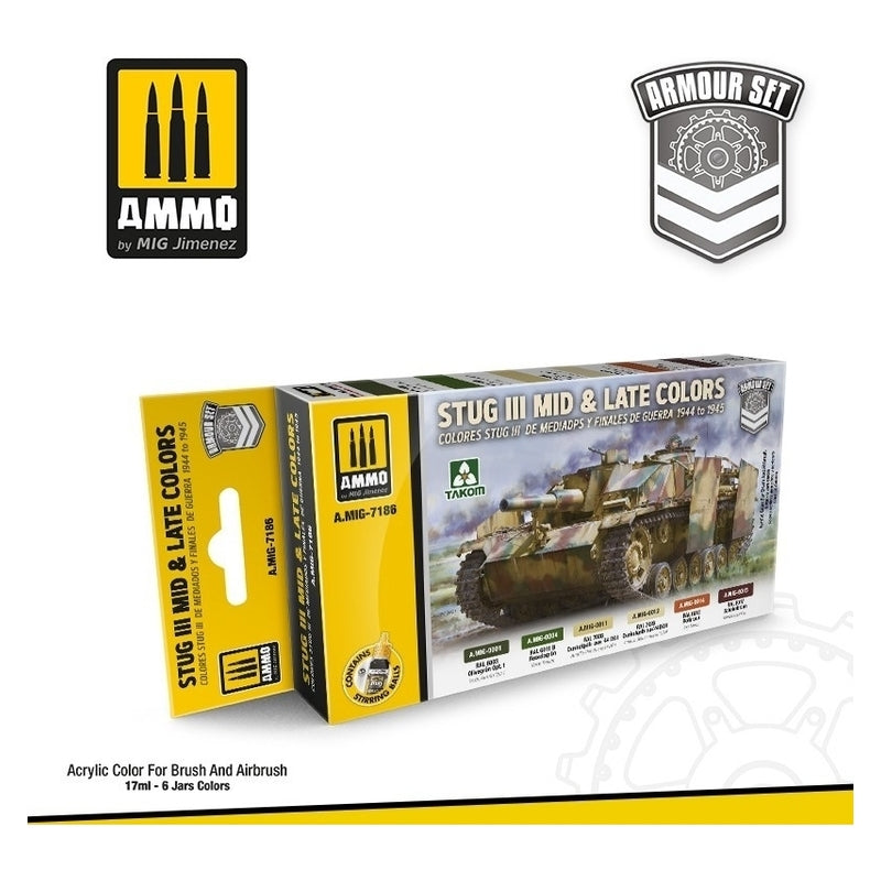 Ammo by MIG - Sets - Stug Iii Mid & Late Colors 1944 To 1945 Set