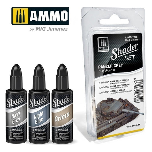 Ammo by MIG - Shader - Panzer Grey Set