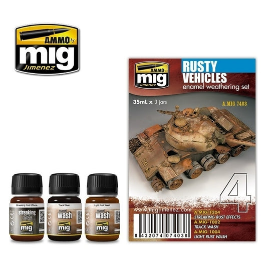 Ammo by MIG - Weathering - Rusty Vehicles Set