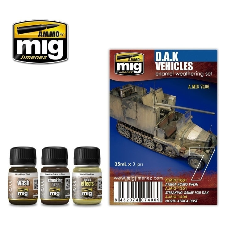 Ammo by MIG - Weathering - D.A.K. Vehicles Set