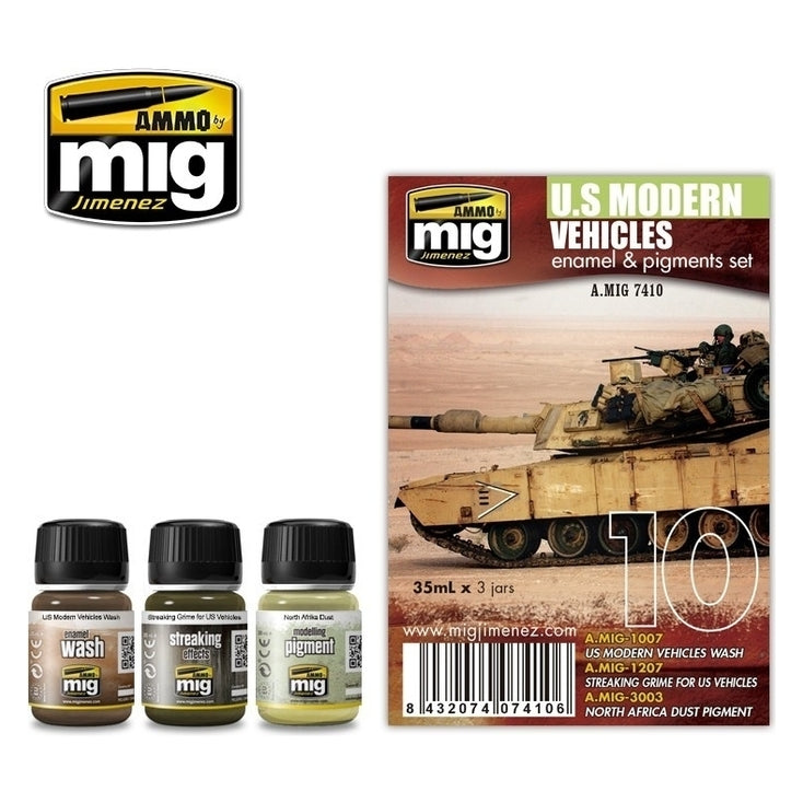 Ammo by MIG - Weathering - Us Modern Vehicles Set