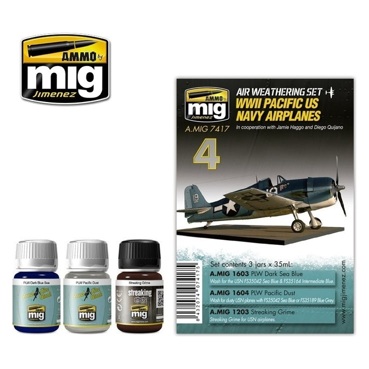 Ammo by MIG - Weathering - Wwii Pacific Us Navy Airplanes Set