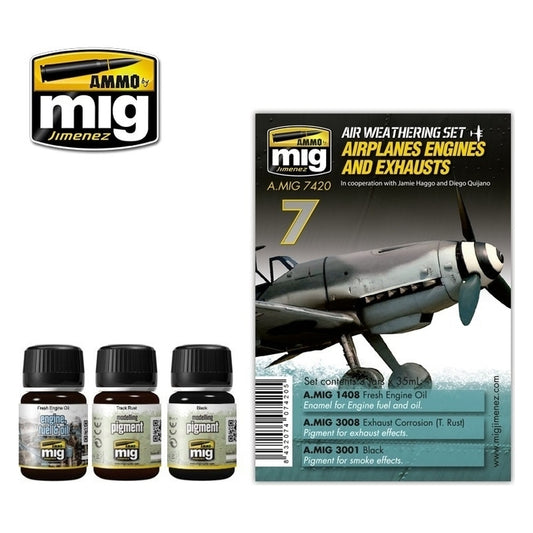 Ammo by MIG - Weathering - Airplanes Engines And Exhausts Set