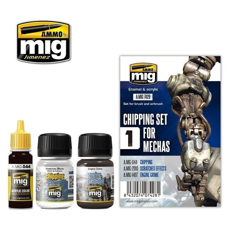Ammo by MIG - Weathering - Chipping For Mecha Set