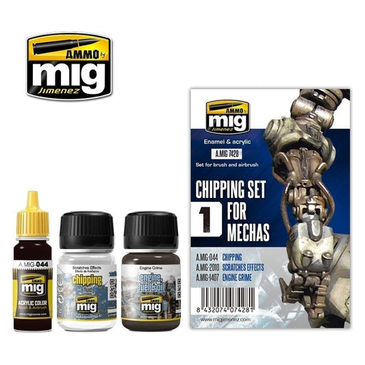 Ammo by MIG - Weathering - Chipping For Mecha Set