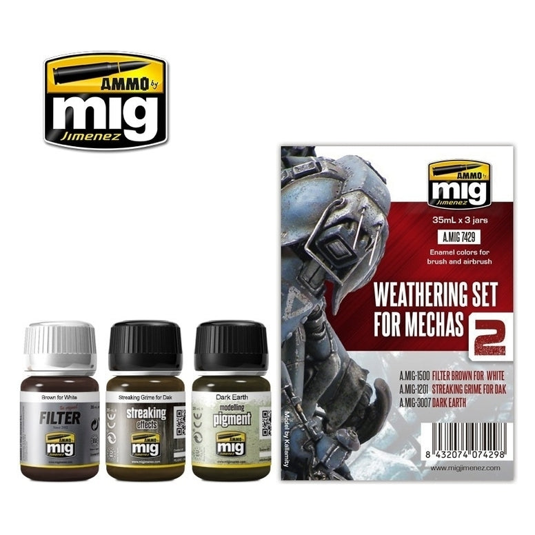 Ammo by MIG - Weathering - Weathering For Mechas Set