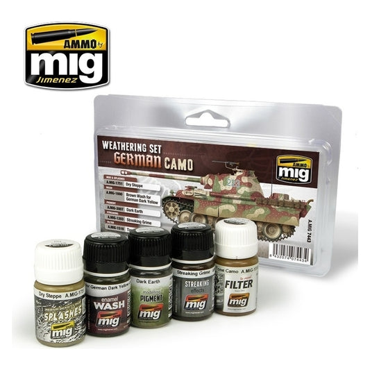 Ammo by MIG - Weathering - German Camo Weathering Set