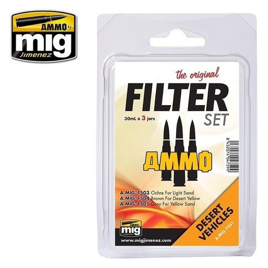 Ammo by MIG - Weathering - Filter Desert Vehicles Set