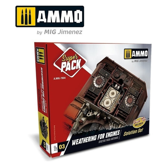 Ammo by MIG - Super Pack - Super Pack Weathering For Engines