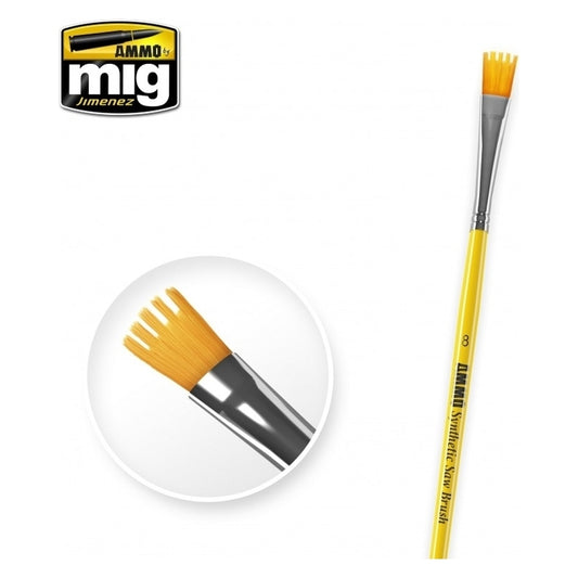 Ammo by MIG - Brushes - 8 Synthetic Saw Brush