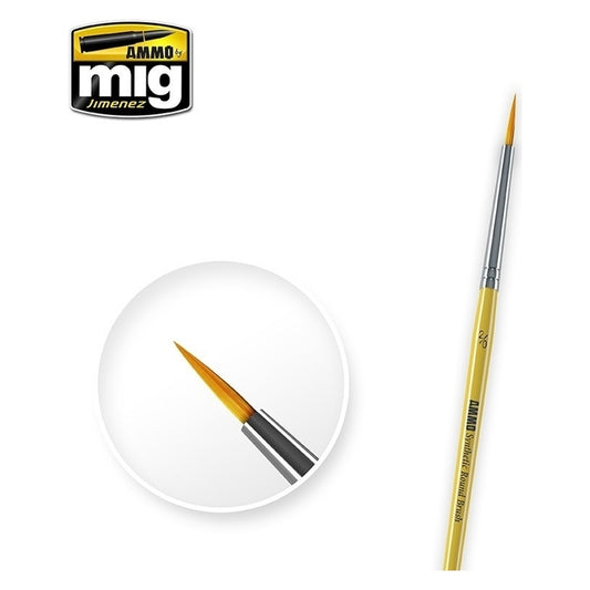 Ammo by MIG - Brushes - 2/0 Synthetic Round Brush