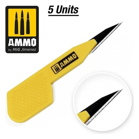 Ammo by MIG - Tools - Precision Blade Straight – 5 Pcs.