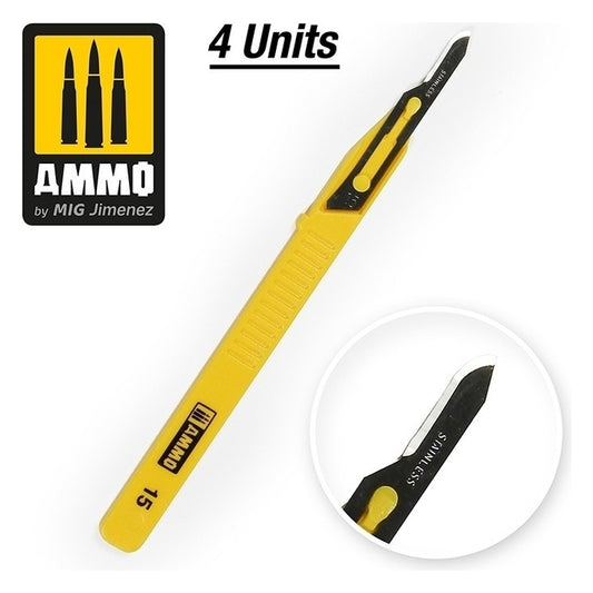 Ammo by MIG - Tools - Mini Blade Curved – 4 Pcs.