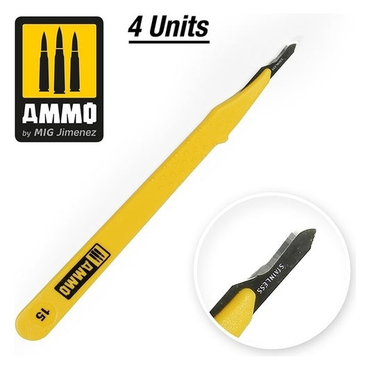 Ammo by MIG - Tools - Standard Blade Curved – 4 Pcs.