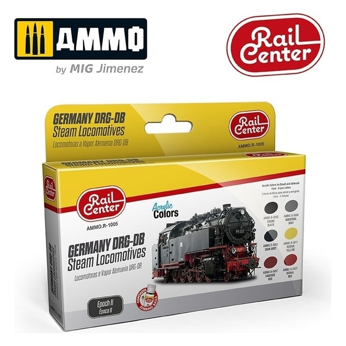 Ammo by MIG - Sets - Germany Drg-Db Steam Locomotives Epoch Ii Set