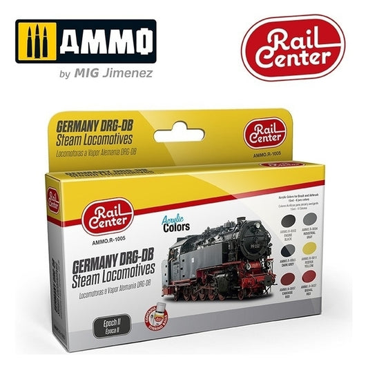 Ammo by MIG - Sets - Germany Drg-Db Steam Locomotives Epoch Ii Set