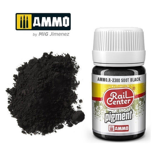 Ammo by MIG - Rail Center - Pigment Soot Black 35ml