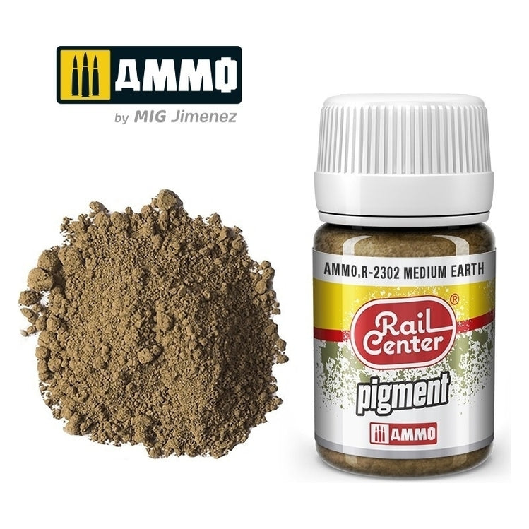 Ammo by MIG - Rail Center - Pigment Medium Earth 35ml