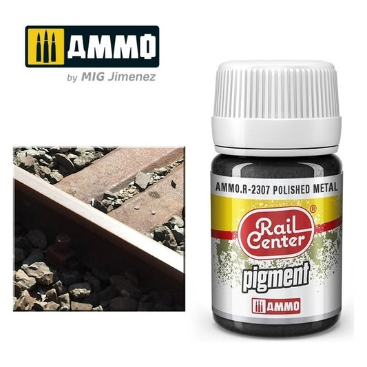 Ammo by MIG - Rail Center - Pigment Polished Metal 35ml