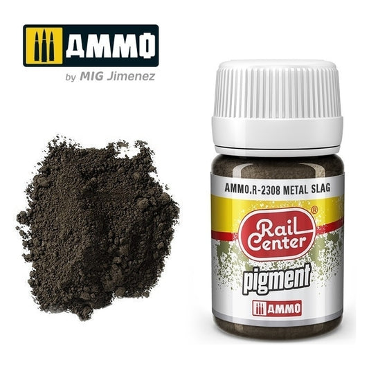 Ammo by MIG - Rail Center - Pigment Metal Slag 35ml