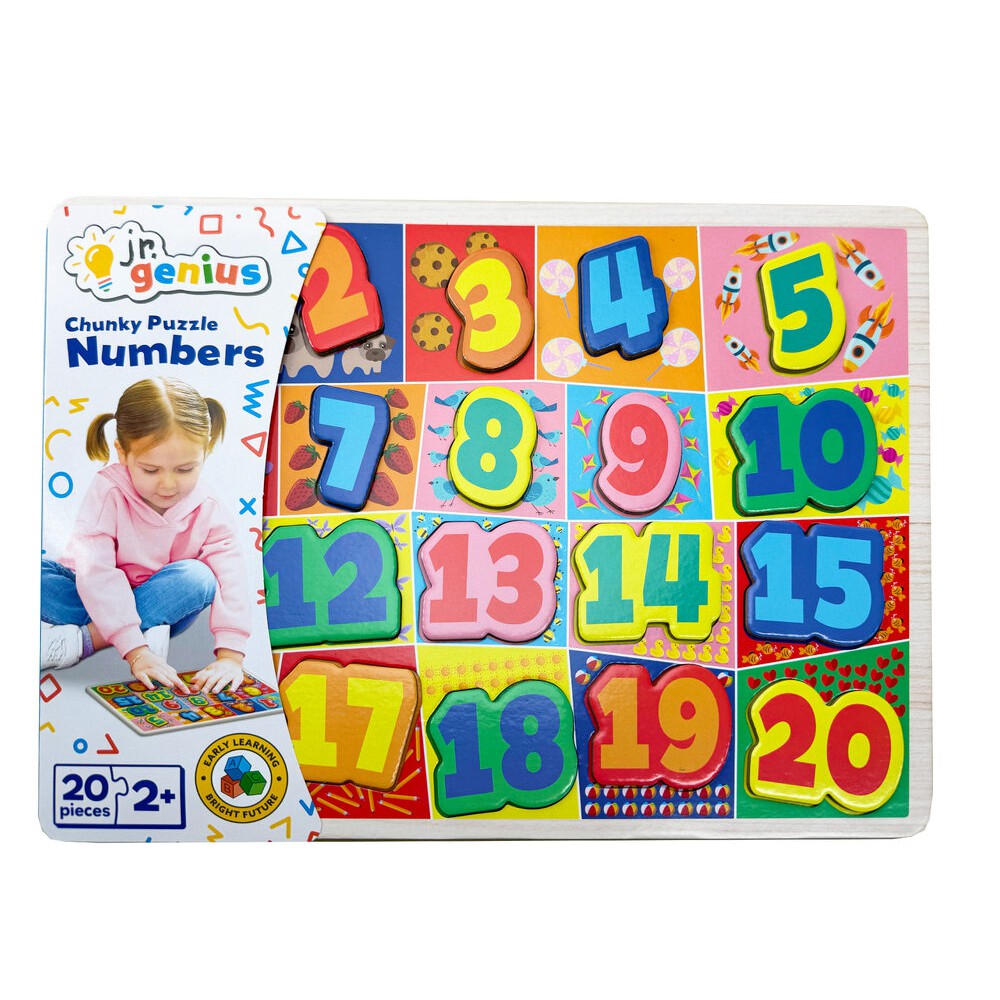 Jr.Genius Chunky Puzzle - Numbers 20pce