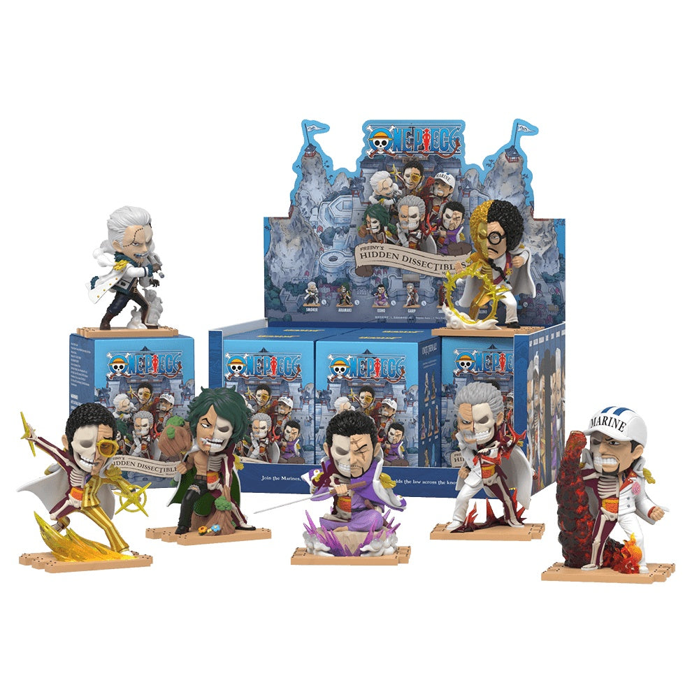 Mighty Jaxx: Freeny's Hidden Dissectibles: One Piece (Marines Edition) Display